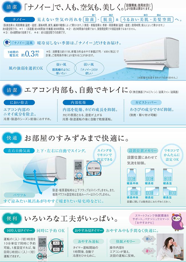 「ナノイー」で、人も、空気も、美しく